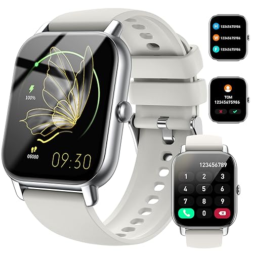 Nerunsa Smartwatch für Damen Herren, 1,85 Zoll Smart Watch mit