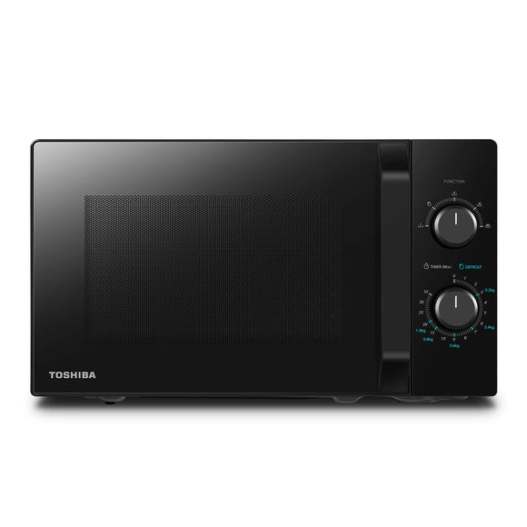 Toshiba MW2-MM20PF(BK) Mikrowelle Solo-Mikrowellengerät / 20L / 800W, Schwarz