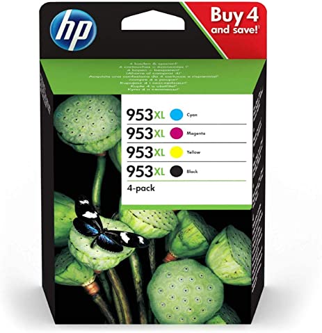 HP 953XL Multipack Original Druckerpatronen - Schwarz + Tricolor - Fuchsmarkt
