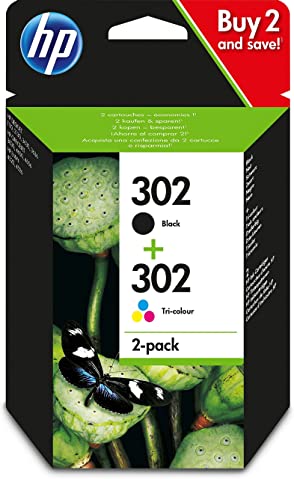 HP 302 Multipack Original Druckerpatronen - Schwarz + Tricolor